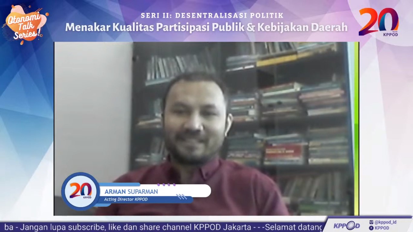 Partisipasi publik dinilai belum maksimal dalam pembentukan suatu kebijakan